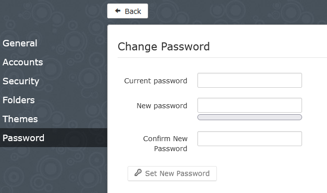 snappymail change own userpassword finally